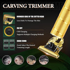 Hair Clippers for Men Professional, Beard Trimmer Kits & Sets, Electric Shavers, Hair Clippers & Trimmer Ceramic T-Blade, for Barber, Father Gifts for Men (Gold)