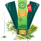 60 Pcs Natural Mosquito Repellent Outdoor Patio, Citronella Oil Mosquito Incense Sticks Plant-Based Bug Repellent For Patio Camping Essentials Fishing Backyard Travel Mosquito Control