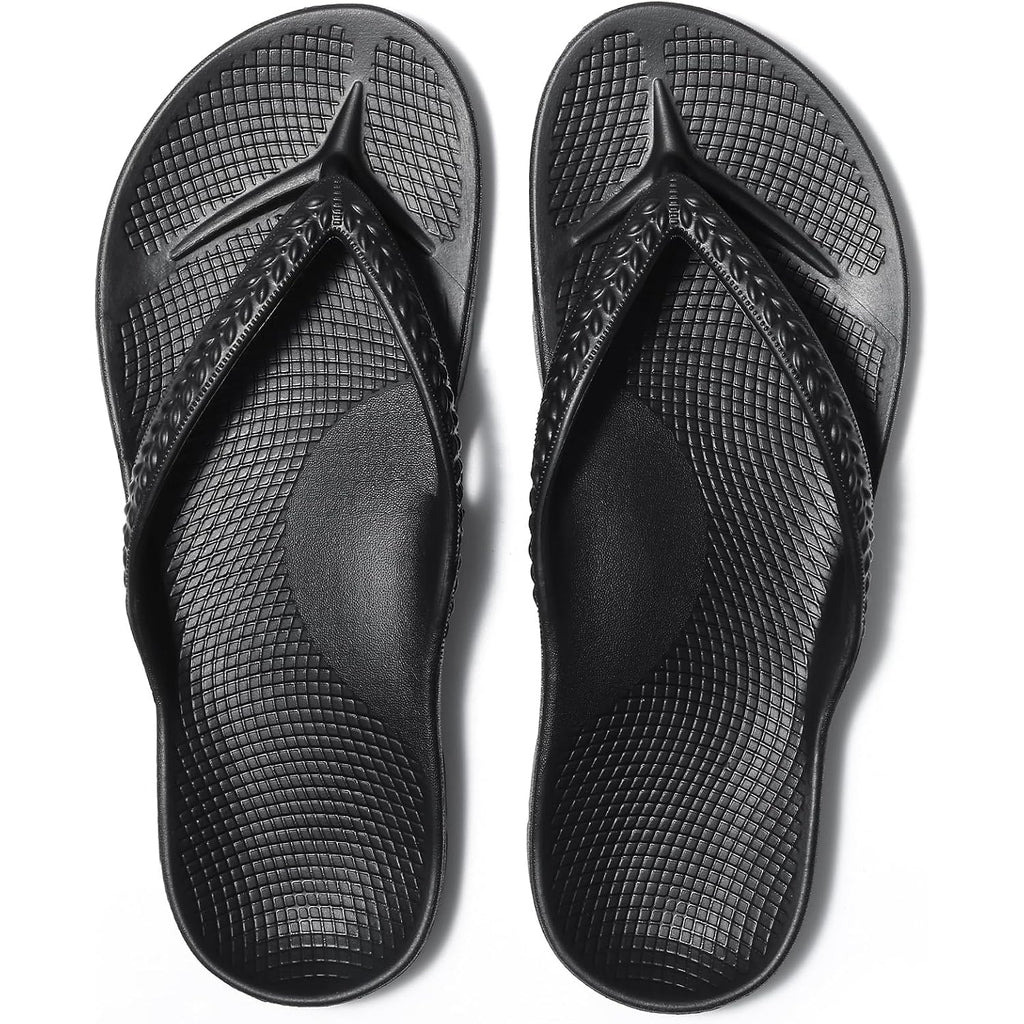 Litfun Women'S Arch Support Flip Flops For Plantar Fasciitis Orthopedic Thong Sandals Comfortable Summer Beach Pool Slides