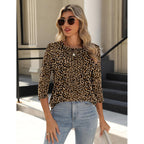 Zeagoo 3/4 Length Sleeve Womens Tops Crew Neck Loose Fit Shirts Pleated Cute Clothes Dressy Casual 2026 Summer Tunics