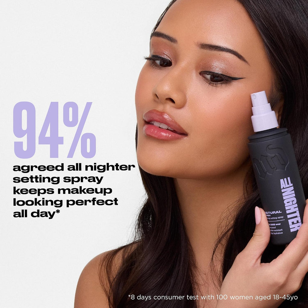 Urban Decay All Nighter Waterproof Makeup Setting Spray - Up To 24Hr Wear, Natural Finish, Ultra-Fine Facial Mist, Transfer-Resistant, Foundation Face Primer, Hydrating, For All Skin Types