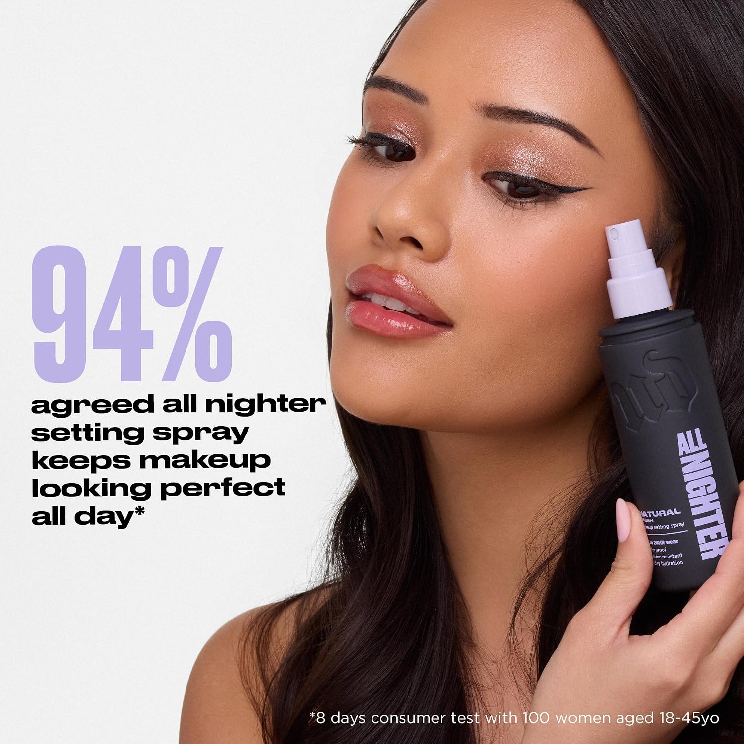 Urban Decay All Nighter Waterproof Makeup Setting Spray - Up To 24Hr Wear, Natural Finish, Ultra-Fine Facial Mist, Transfer-Resistant, Foundation Face Primer, Hydrating, For All Skin Types
