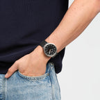 Swatch Big Bold Irony Lacquered Unisex Watch Casual Polymer Black Automatic Waterproof Dark Irony