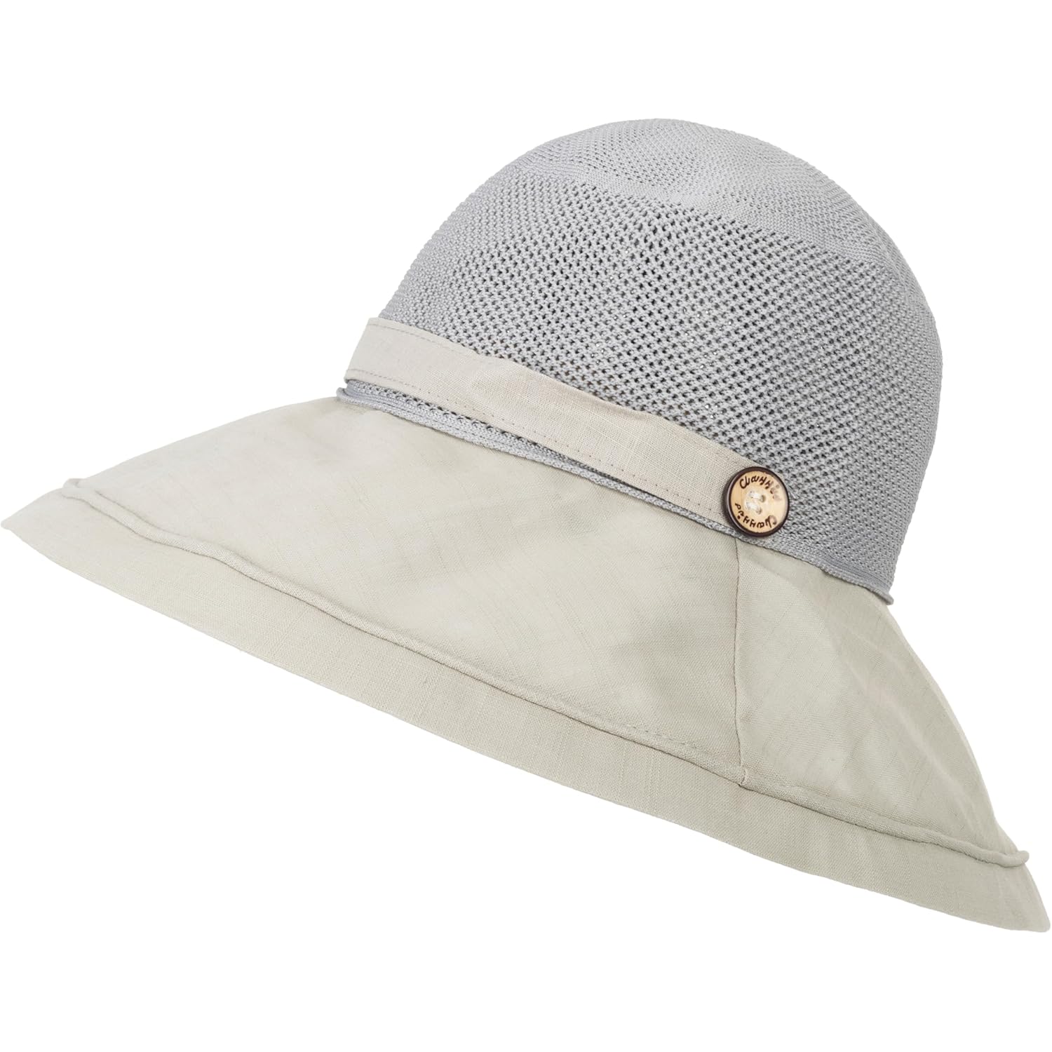 Women's-Mesh-Sun-Hats Wide-Brim Summer Beach Bucket Caps for Girls Outdoor-UV-Protection Foldable-Fishing-Hat Chin Strap
