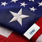American Flag | American Flags For Outside 3X5 |100% Made In Usa Flag-Not Imported - Premium Us Flag 3X5 Heavy Duty Outdoor With Embroidered Stars And Sewn Stripes.