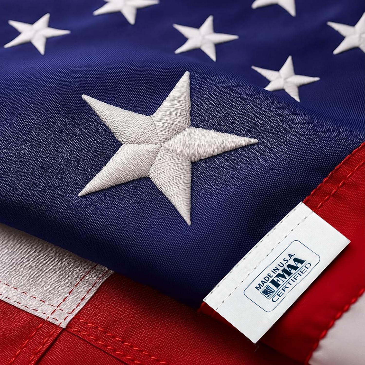 American Flag | American Flags For Outside 3X5 |100% Made In Usa Flag-Not Imported - Premium Us Flag 3X5 Heavy Duty Outdoor With Embroidered Stars And Sewn Stripes.