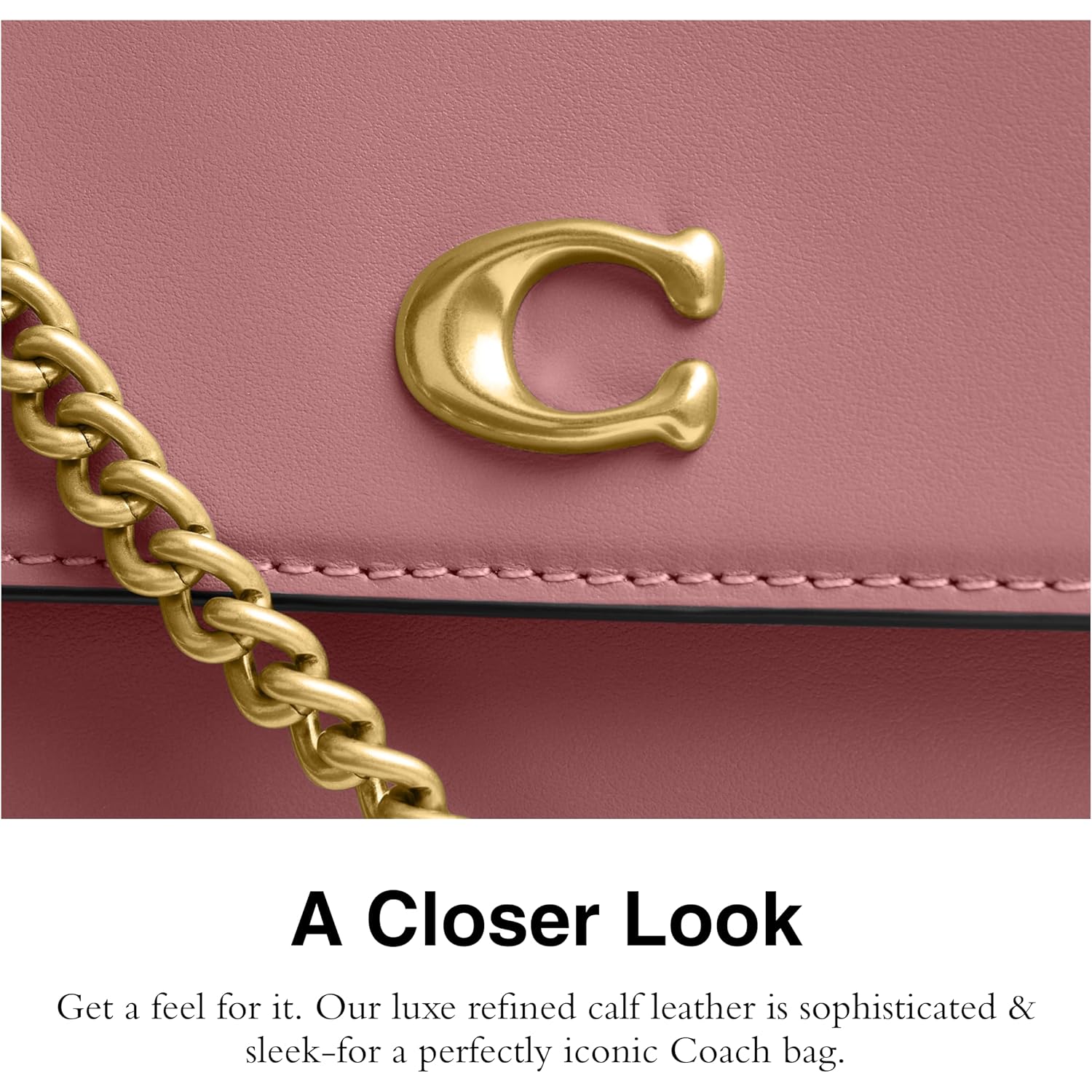 Coach Brook Flap Bag With Chain