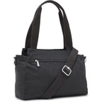 Kipling Womens Elysia Bag, Lightweight, Multi-Compartment Magnetic Snap Pockets, Shoulder Crossbody Bag, Black Noir, 11.5 L X 9 H X 5 D Us