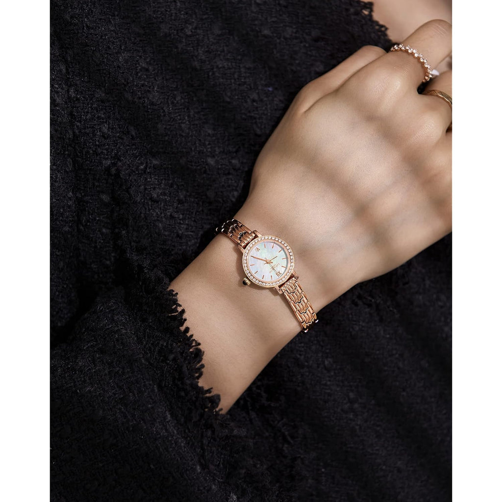 Lola Rose Dainty Watch For Women: Rose Gloden Watch, Genuine Stainless Steel Strap, Wrapped By Stylish Gift Box - Vintage Present For Small Wrists