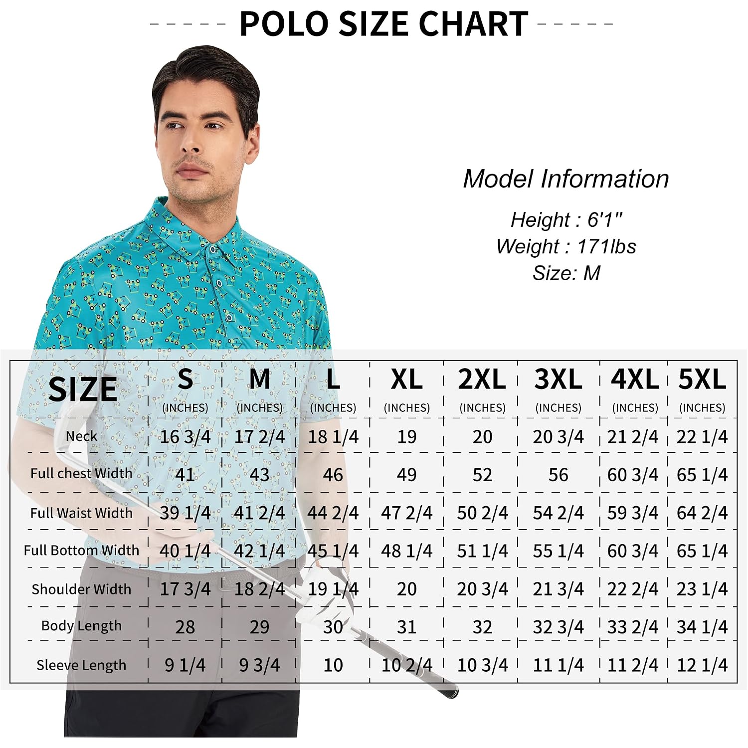 Damipow Premium Golf Shirts For Men Dry Fit Performance Polo Short Sleeve Collared Shirt