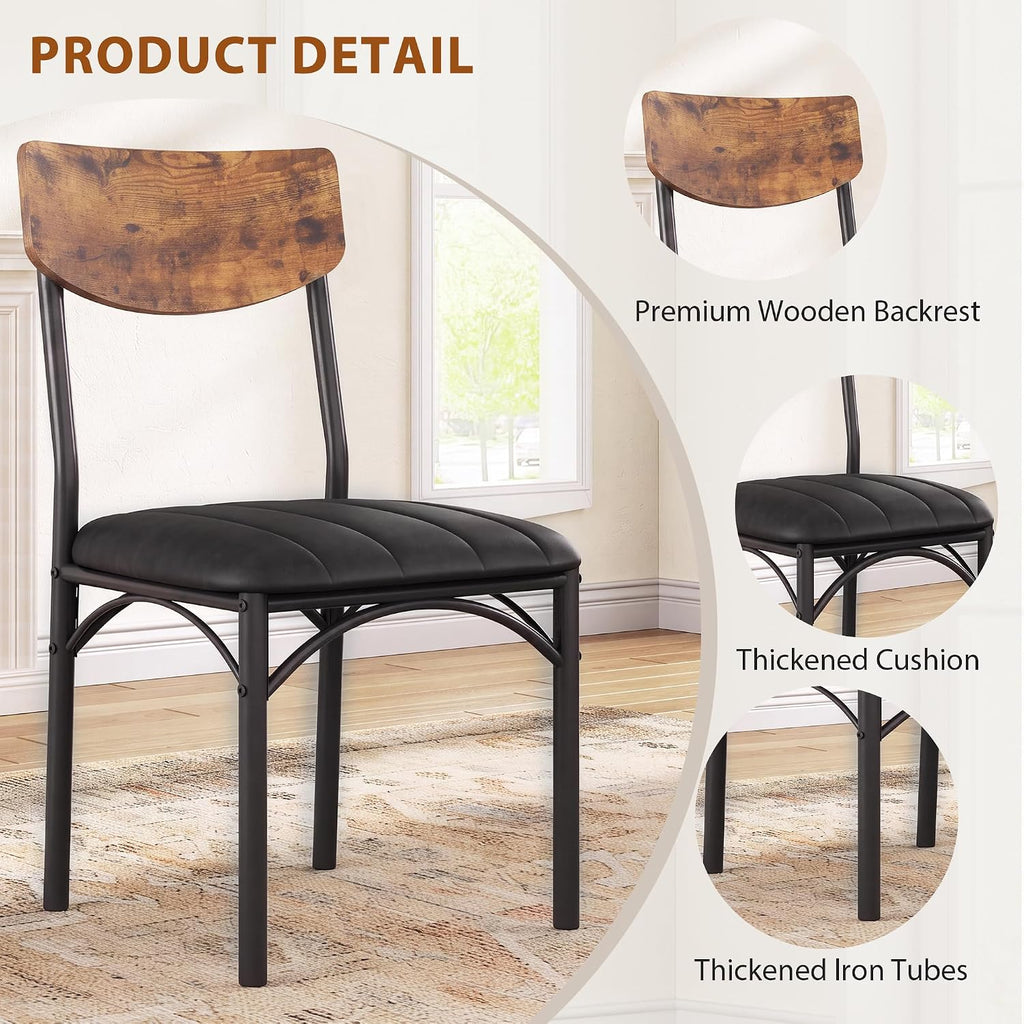 Jocoevol Dining Chairs Set Of 4, Dining Room Chairs, Kitchen Chairs
