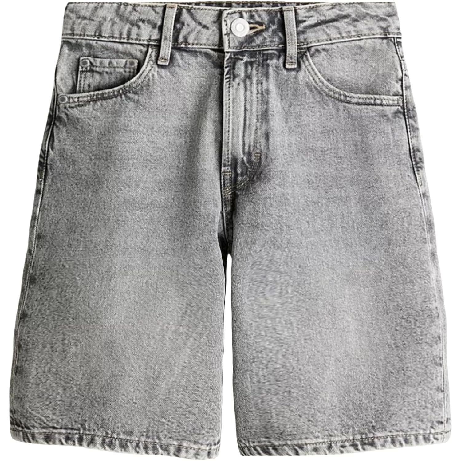 Mens Baggy Jean Shorts Loose Fit Vintage Wide Leg Jorts Y2K Streetwear Hip Hop Casual Denim Shorts