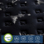 Queen Mattress 12 Inch, Cooling Hybrid Bed In A Box, 7-Zones Individual Pocket Spring, Mattress Queen For Back Pain Relief & Motion Isolation, Fiberglass-Free, Certipur-Us, 365-Night Trial