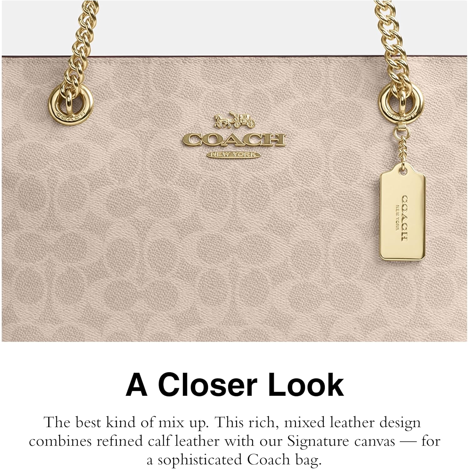 Coach Womens Cammie Chain Tote