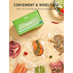 Syntus 11" x 150' Food Vacuum Seal Roll Keeper with Cutter Dispenser, Commercial Grade Vacuum Sealer Bag Rolls, BPA Free Food Vac Bags, Ideal for Storage, Meal Prep and Sous Vide