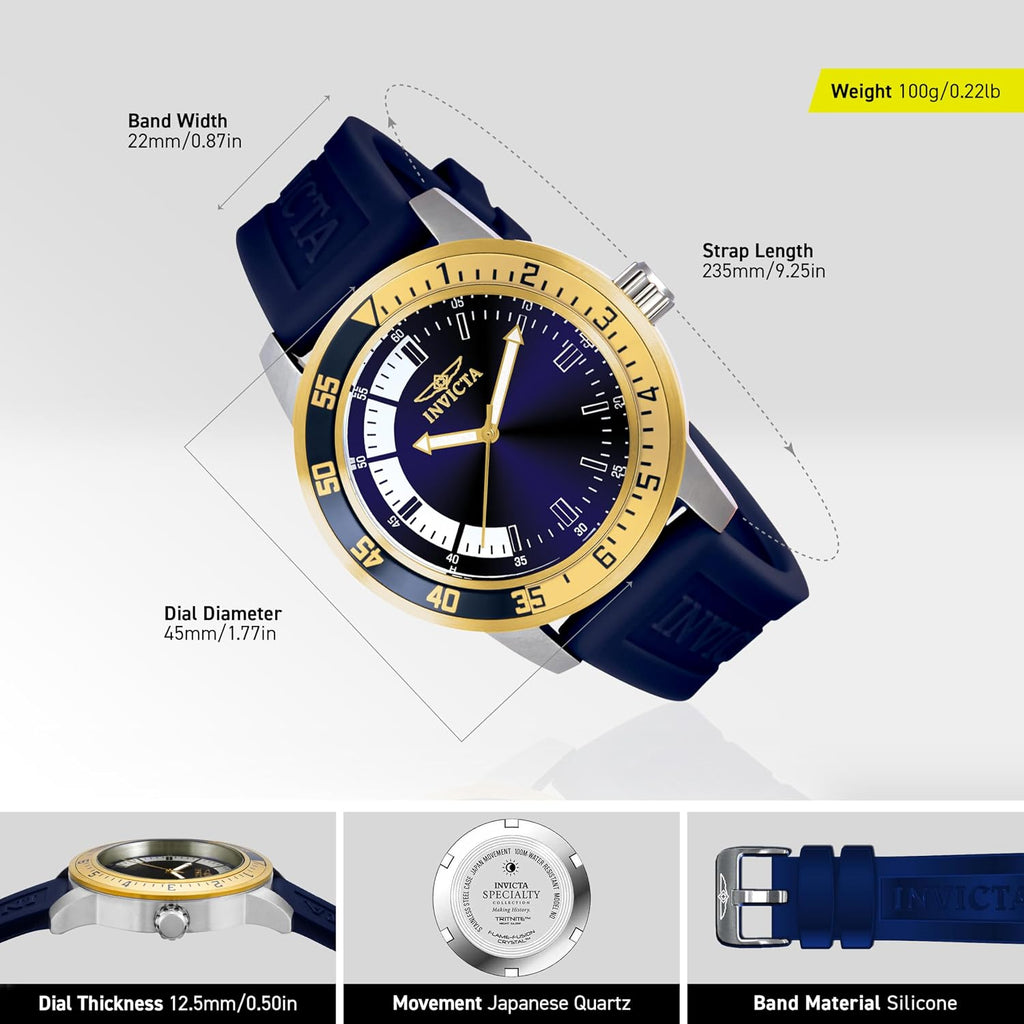 Invicta Men'S Specialty Silicone Quartz Watch