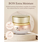 Sooryehan Bon Extra Moisture Cream (1.7Fl Oz) - Premium Skin Moisturizer For Skin Barrier Night Repair By Lg Beauty. Red Ginseng.