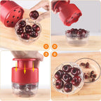 Cherry Pitter - Makmzoon Multi Cherries Corer Stainless Steel Pitter Tool Making Cherry Jam - 7 Cherries