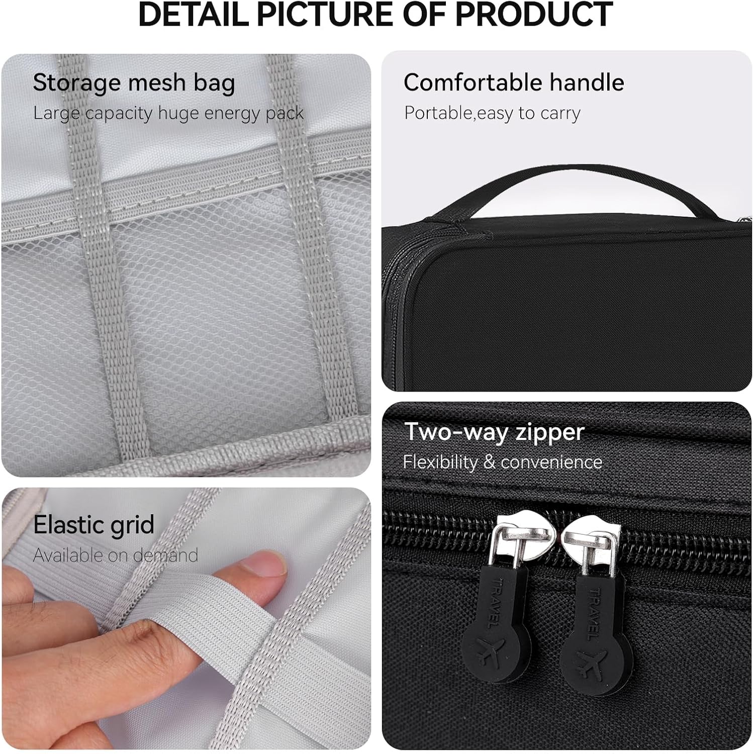 Barber Tools Bag Barber Case Hair Tools Travel Bag Clipper Guard Holder For Clippers And Supplies Hair Cutting Scissors Storage Bag Portable Clipper Storage Holder Organizer For Hair Cutting (Black)