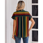 Womens Tops Short Sleeve Shirts Button Down Casual Blouses V Neck Outfits Summer Spring Clothes 2026