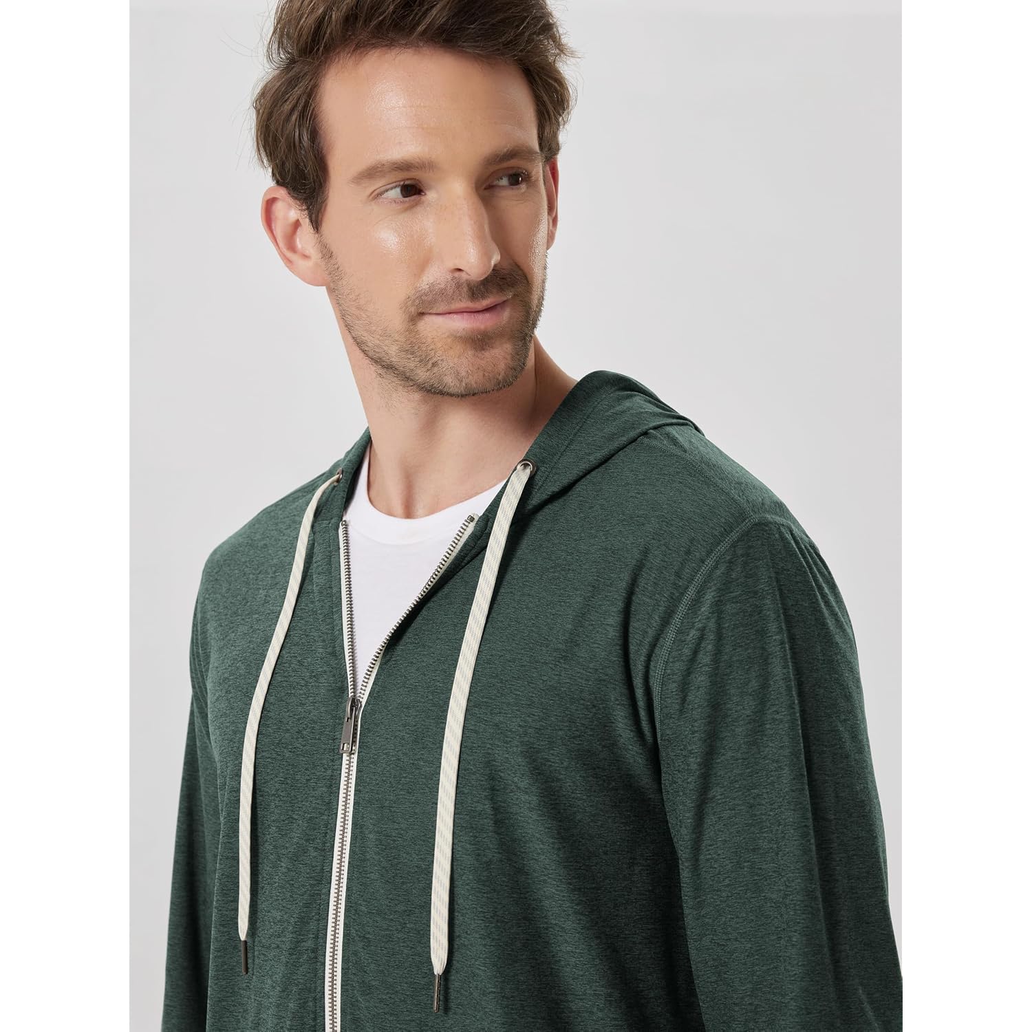 Ododos Men'S Full-Zip Hoodie - Odstratum Tech Ultra Soft Outfit Upf 50+ Performance Hooded Jacket With Pockets