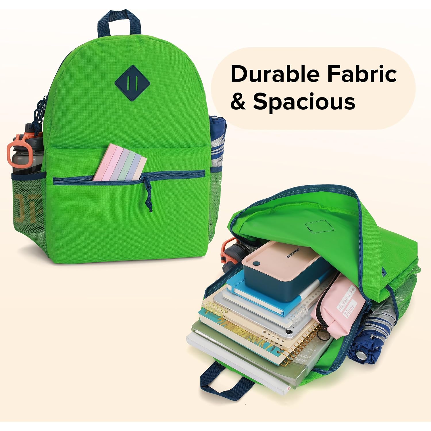 12-Pack 17" Bulk Backpacks For School, Assorted 12 Colors, Durable Bookbags For Students, School Drives, Donations, And Giveaways