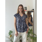 Womens Tops Short Sleeve V Neck Shirts Summer Dressy Casual Business Clothes Work Blouses Fashion Clothing Outfits