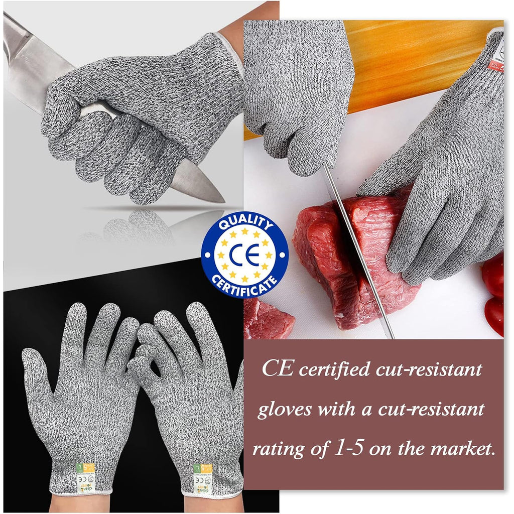 Mybmhtnb Oyster Shucking Knife Set Of 2 Stainless Steel Oyster Knifes And 2 Pairs Level 5 Cut-Resistant Gloves，Oyster Knives Suitable For All Kinds Of Shells And Oysters Shucking