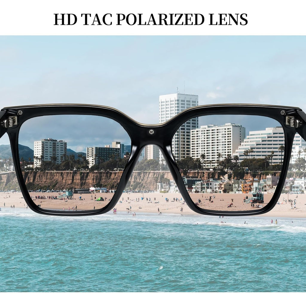 mosanana Square Trendy Polarized Oversized Sunglasses for Women Men 2025 UV400 MS52367