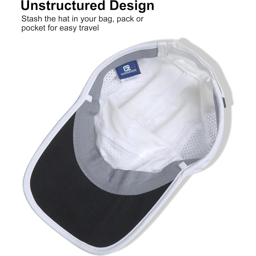 GADIEMKENSD Mens Folding Outdoor Hat Long Brim UPF 50+ Sun Protection