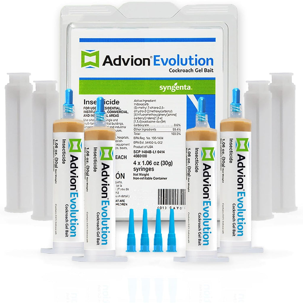 61596 Evolution Cockroach Gel - 4 Tubes Of Bait, Prevent Roach Infestations