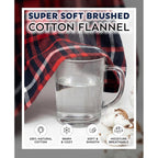 Andrew Scott Men'S 4 Pack Cotton Flannel Super Soft Woven Boxer Shorts