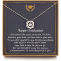 NOURISHLOV Graduation Gifts for Her 2026 College, Sterling Silver Two Interlocking Infinity Heart Necklace, Inspirational Graduation Gift, High School Graduate Gifts for Best Friend or Daughter