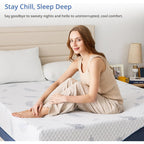 Egohome Medium Queen Mattress 12 Inch Memory Foam Mattresses Bed In A Box With Gel Foam And Removeable Fiberglass Free Cover For Cool Sleep And Back Pain Relief, Certipur-Us Certified, Blue