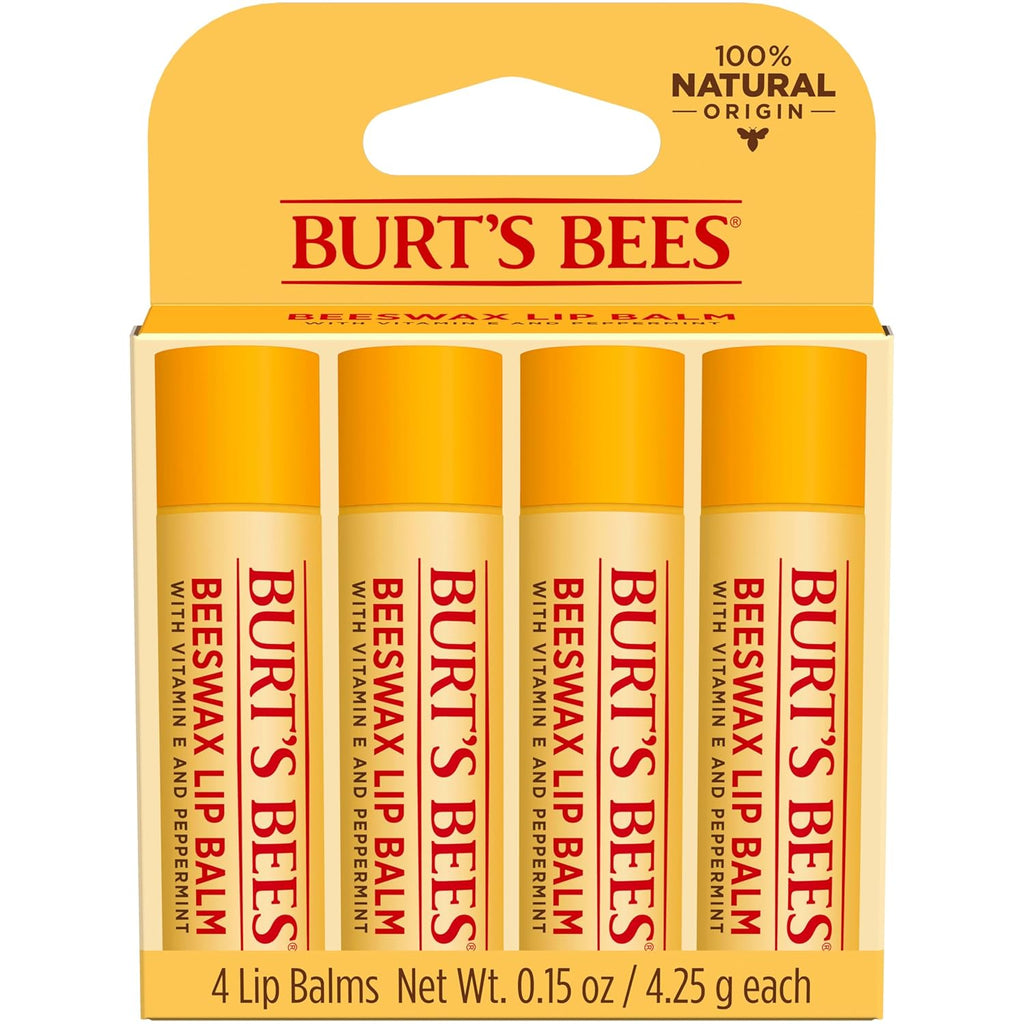 Burt's Bees 100% Natural Moisturizing Lip Balm (Original Beeswax)