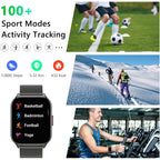 Smart Watch 45mm for Women Men(Dial/Answer Calls), 2.0" Fitness Tracker Watch with Heart Rate/Blood Pressure/Blood Oxygen Monitor for Android iOS