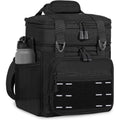 Lunch Box Cooler Bag - Tactical Insulated Lunchbox For Men - Large Soft Expandable Lunch Pail For Adults Work Outdoor Shifts Trips Black 16L