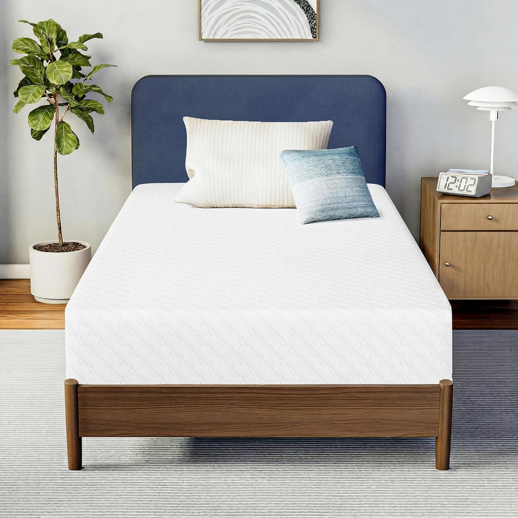 6 Inch Twin Cooling Gel Memory Foam Mattress, Medium Feel Comfort & Support With Pressure Relief, Breathable Memory Foam, Certipur-Us Certified, Mattress In A Box (Twin, 6 In)