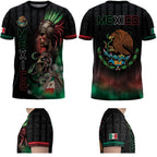 Aztec Shirt For Men, Mexican Flag Shirt, Vintage Mexican Tshirt, Mexico Shirts Men