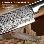 Astercook Knife Set, 15-Piece Kitchen Knife Set With Block, Built-In Knife Sharpener, German Stainless Steel Knife Block Set, Dishwasher Safe Kitchen Utensils Set