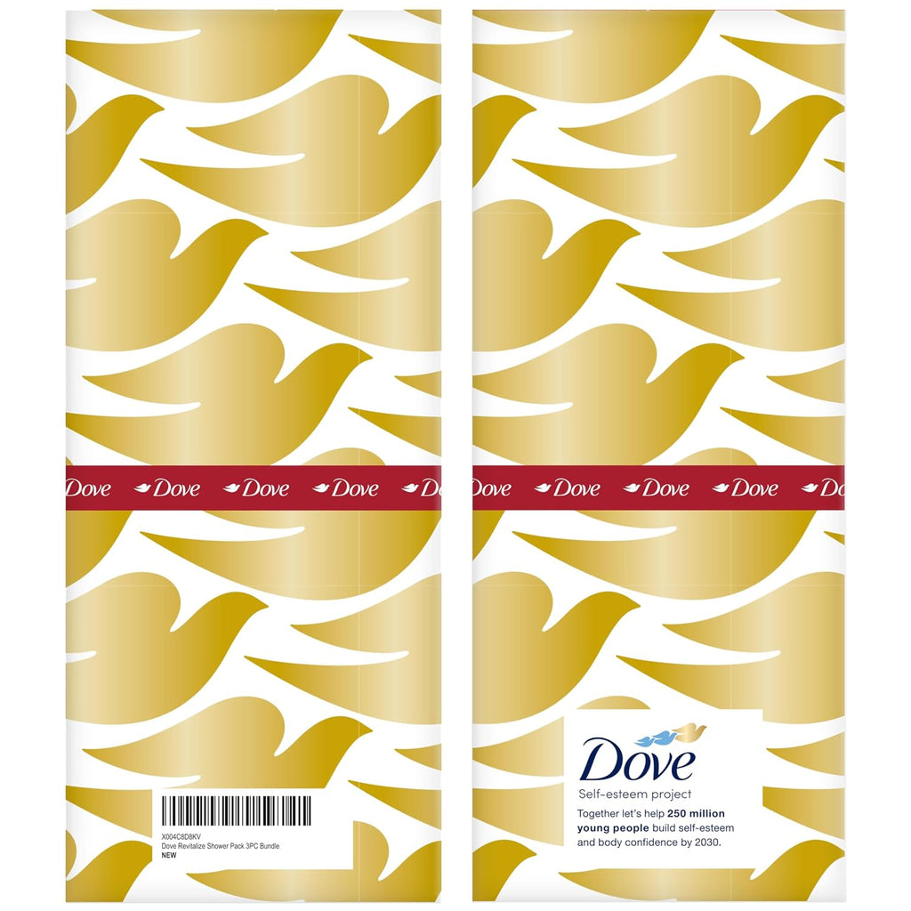 Dove Revitalizing Cherry Collection Gift Set – Fruit And Chia Milk Body Wash, Exfoliating Body Polish + Soap Bar (3 Piece Set)