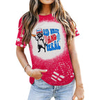 Women Red White and Blue Shirts Funny 250 Anniversary USA Raccoon T-Shirt America Patriotic Tee Tops