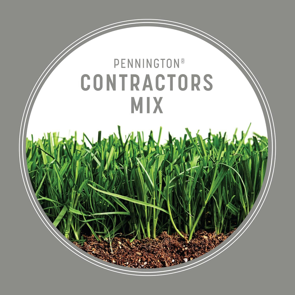 Pennington Contractors Central Grass Seed Mix, Rapid Grass Seeds For Lawn, 7 Lb