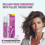 Minoxidil For Women, 2.11 Oz (2 Months Supply) Clinically Proven To Regrow Hair, Topical Aerosol Foam 5%, Hair Thinning Treatment