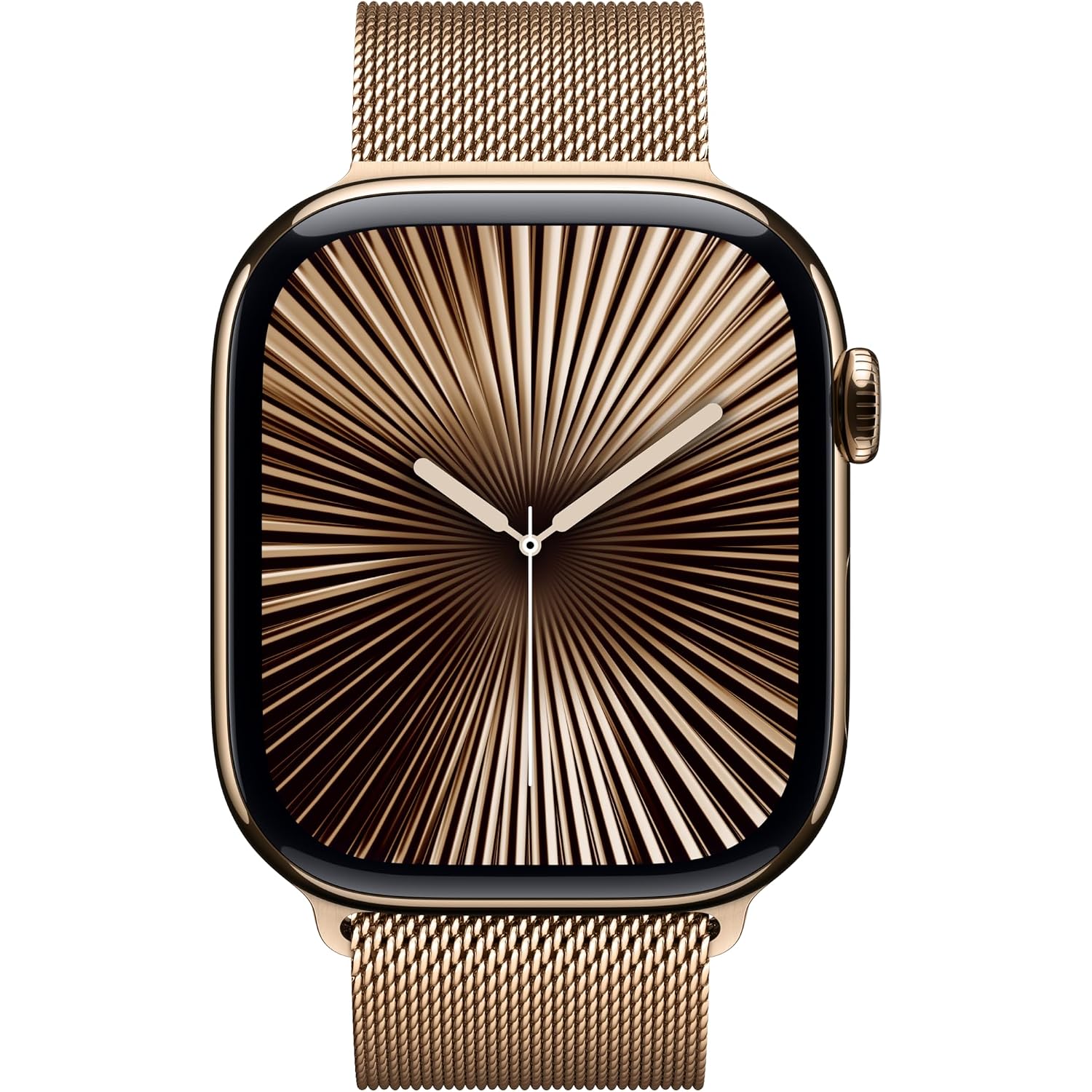 Apple Watch Series 10 [Gps + Cellular 46Mm Case] Smartwatch With Gold Titanium Case With Gold Milanese Loop - M/L. Fitness Tracker, Ecg App, Always-On Retina Display, Carbon Neutral