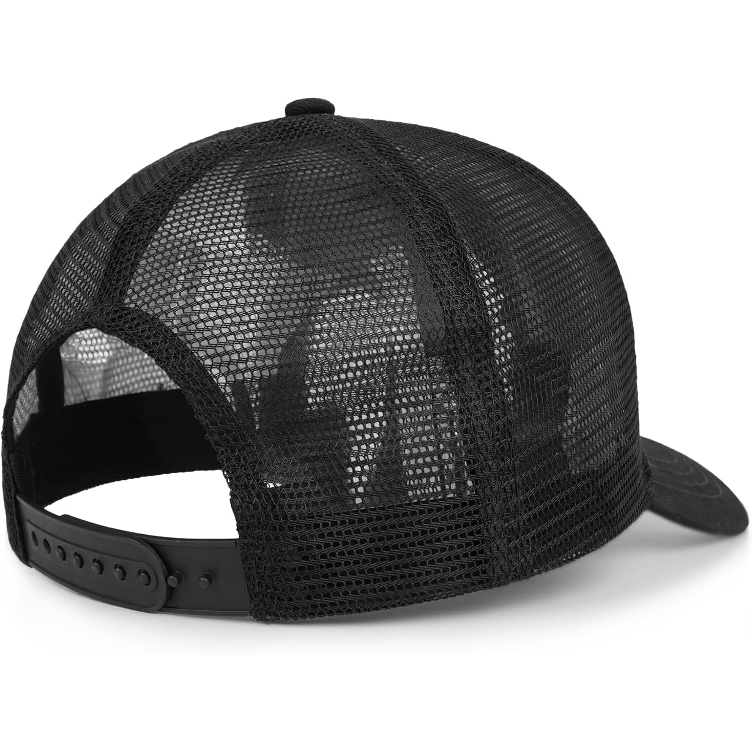 American Flag Trucker Hat - Snapback Hats for Men Women Baseball Cap - Breathable Mesh & Adjustable Fit for Casual Wear Black-1