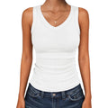 Tank Tops for Women V Neck Ribbed Knit Slim Fitted Sleeveless Basic Tee Tanks Casual Summer Clothes 2026