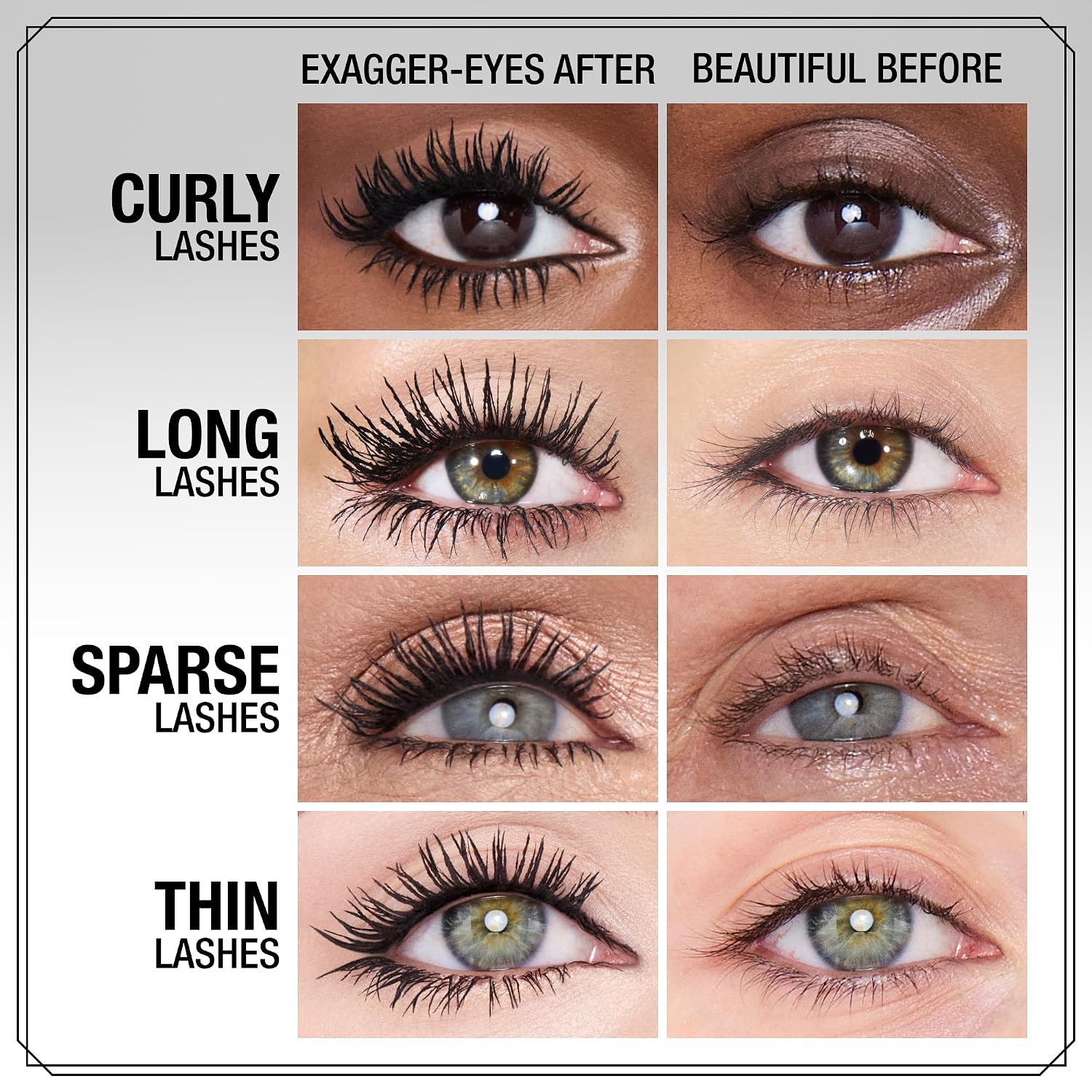 Charlotte Tilbury Exagger-Eyes Instant Volume Mascara Makeup – Volumizing, Lengthening, No‑Clump Mascara With 28‑Hour Smudge‑Proof & Flake‑Proof Wear – All Day Wear Formula