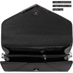 Dexmay Women Envelope Clutch Faux Saffiano Leather Evening Handbag Foldover Clutch Bag Formal Dressy Purse