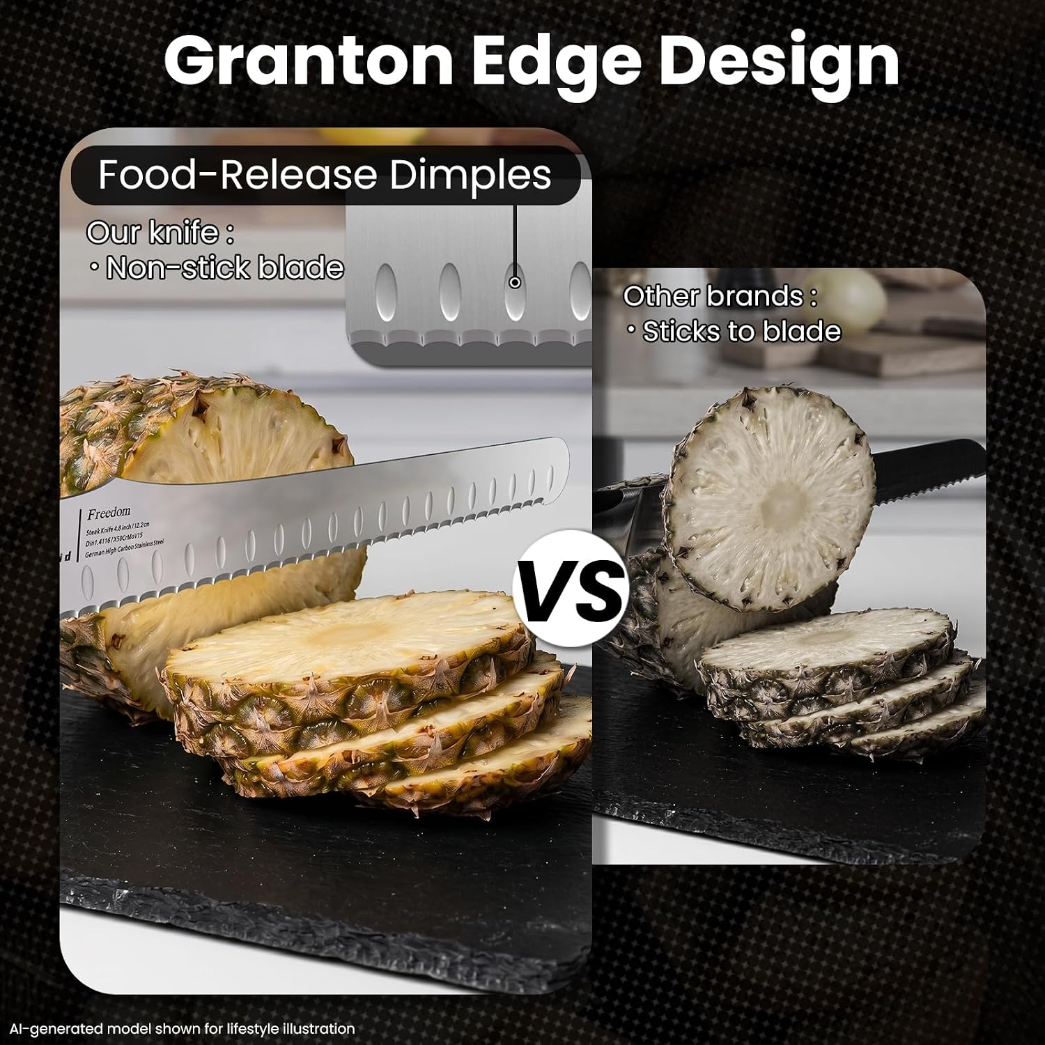 Bread Knife For Homemade Bread, 10.6 Inch Multifunction Serrated Knife, Razor Sharp Slicer, High Carbon German Steel Bread Cutter, Ergonomic Handle For Sourdough Turkey Fruit Cutting, Gift